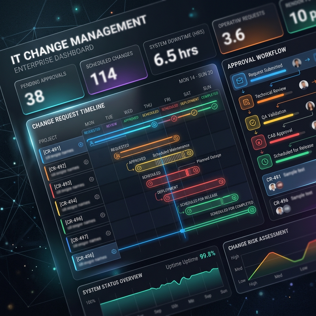 Change Control Dashboard Mockup